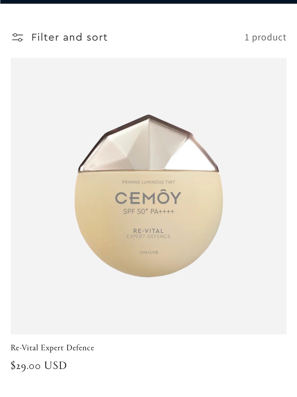 CEMOY Re-Vital Expert Defence Priming Luminous Tint - Beige from Australia